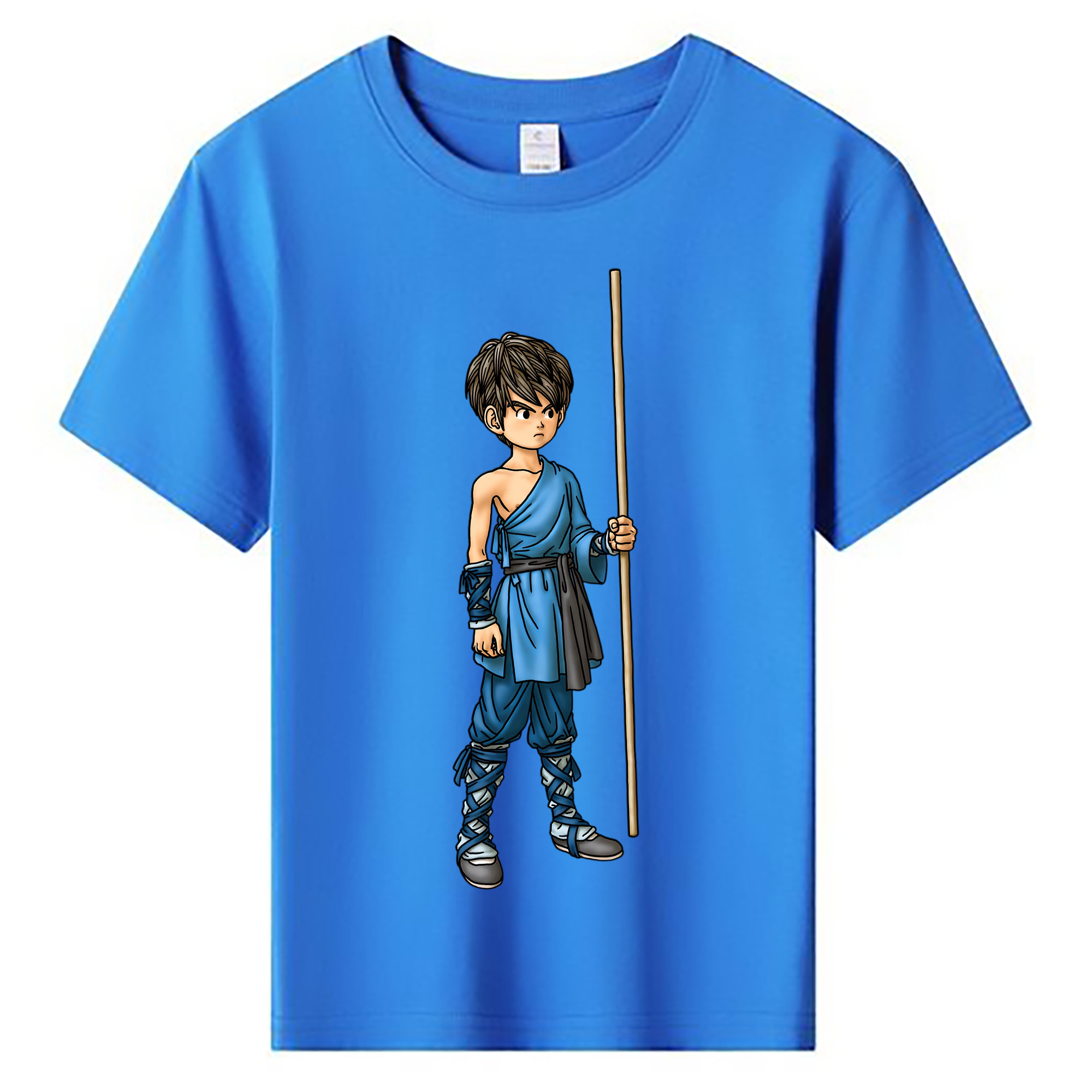 （画像用） ドラゴンクエスト Doragon Kuesuto Dragon Quest 綿100％キッズTシャツ（フロントプリント）
